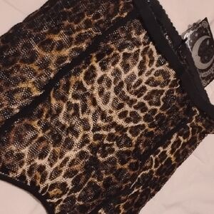 Killstar Leopard Print Shapewear Garter Belt